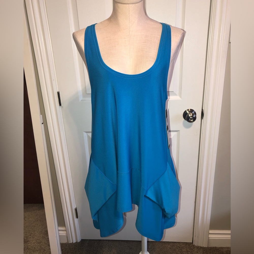 Sympli Blue Sleeveless Women's Top